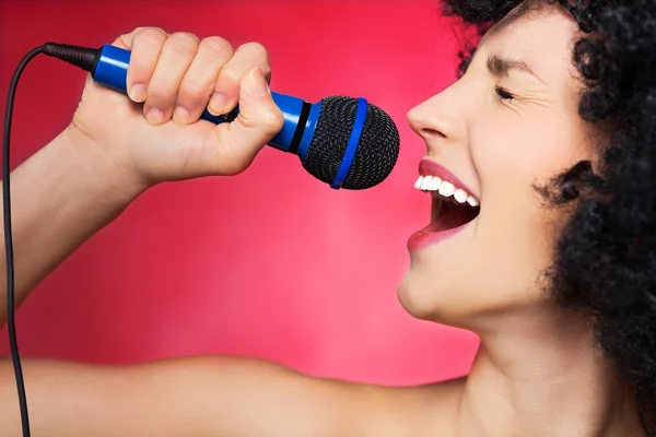 Cantante femminile — Foto Stock