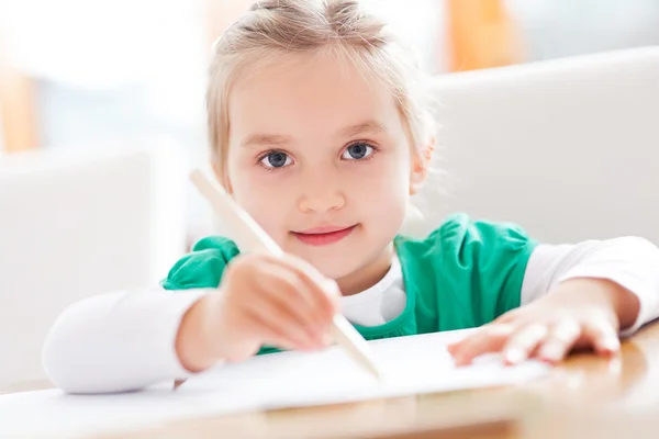 Menina desenho — Fotografia de Stock