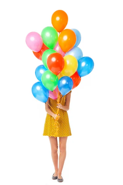 气球的女人 — 图库照片