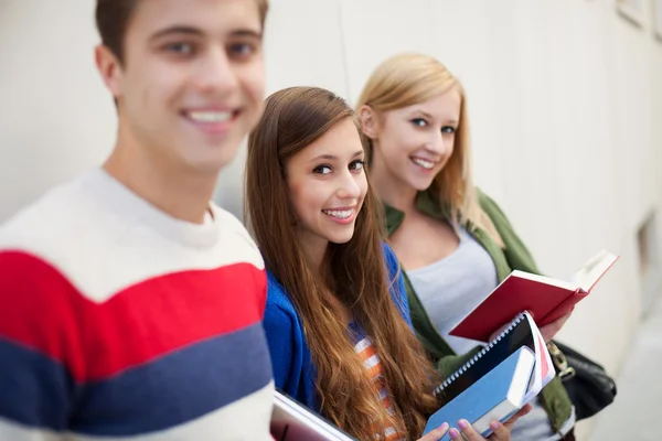 Three students Stock Photo