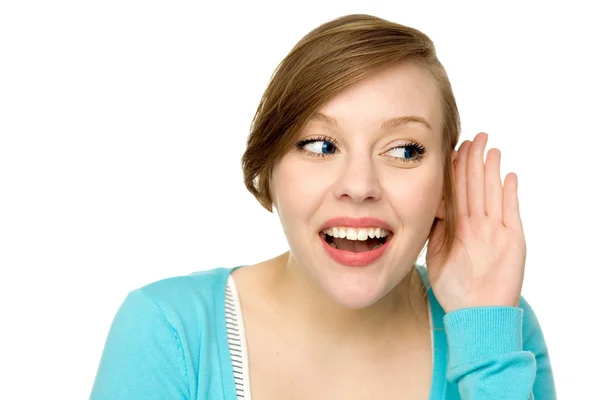 Mujer joven gritando — Foto de Stock