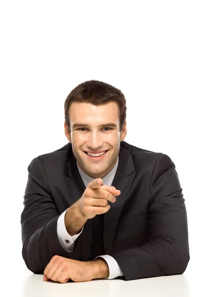 Affärsman pekar på dig — Stockfoto