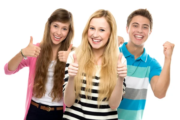 Young with thumbs up — Stock Photo, Image