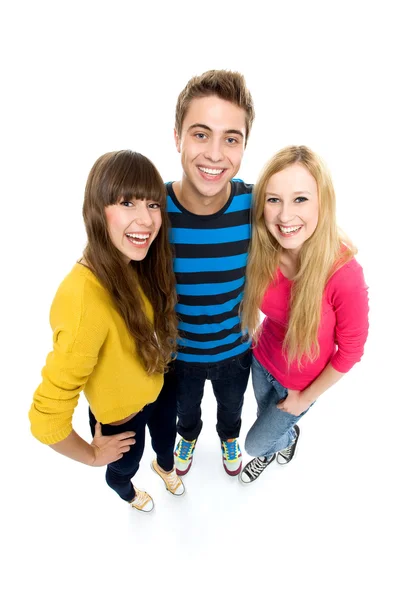 Three young friends — Stock Photo, Image