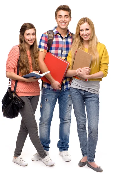 Étudiants tenant des livres — Photo