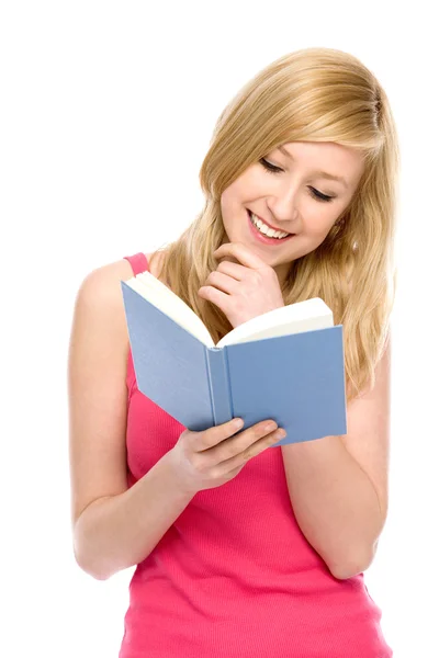 Girl reading book — Stock Photo, Image