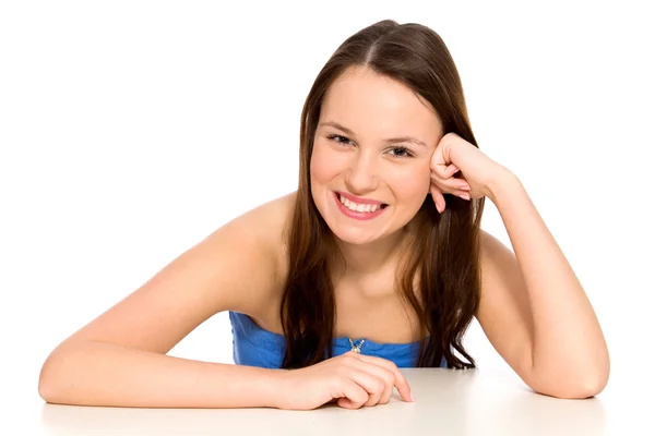 Portrait of smiling woman — Stock Photo, Image