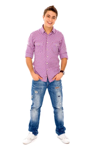 Giovane in abiti casual — Foto Stock