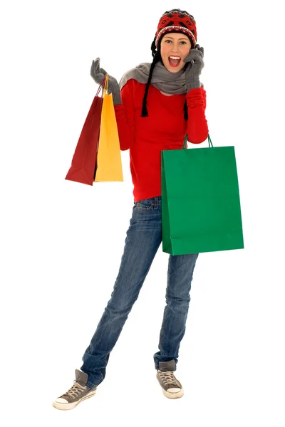 Compras de invierno — Foto de Stock