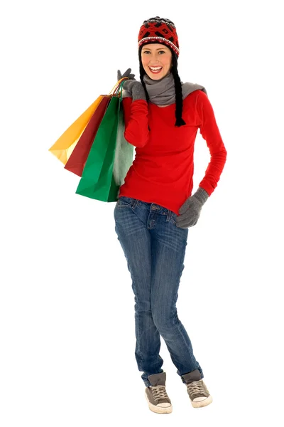 Winter shopping — Stock Photo, Image