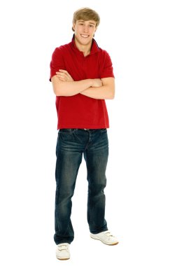 Casual genç adam