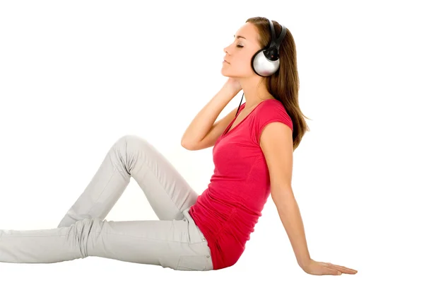 Woman Enjoying Music — Stock Photo, Image