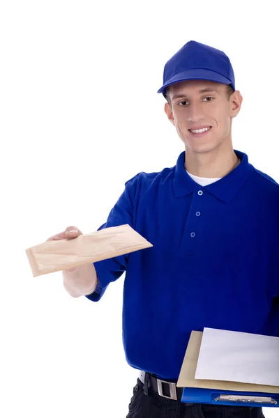 Trabajador postal masculino — Foto de Stock