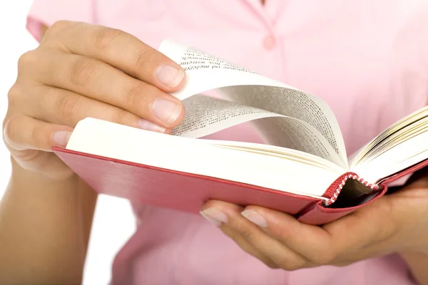 Menina leitura livro — Fotografia de Stock