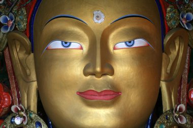 Buda heykeli, ladakh, Hindistan