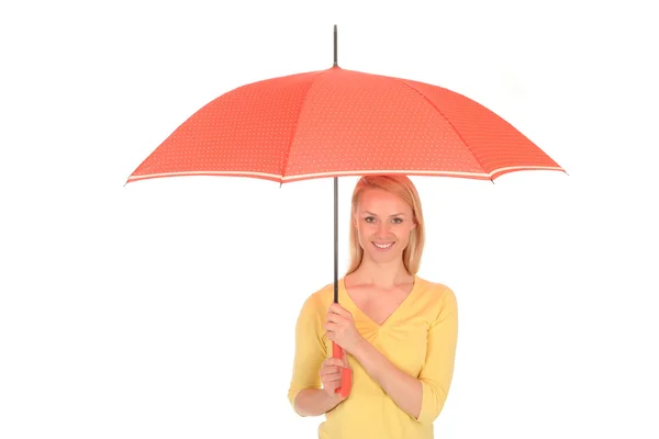 Esernyőt tartó nő — Stock Fotó