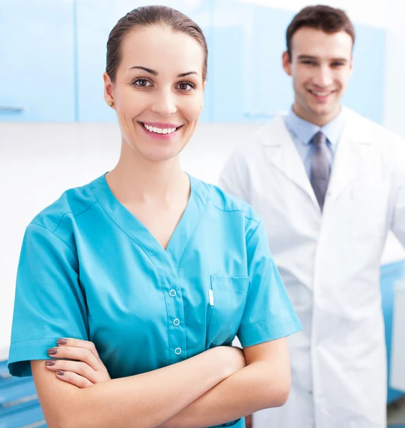 Male and Female Doctors — Stock Photo, Image