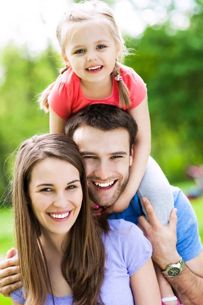 Family outdoors — Stock Photo, Image