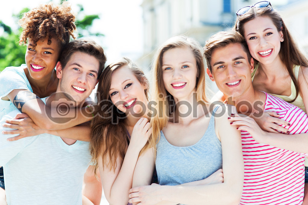 Group of young friends