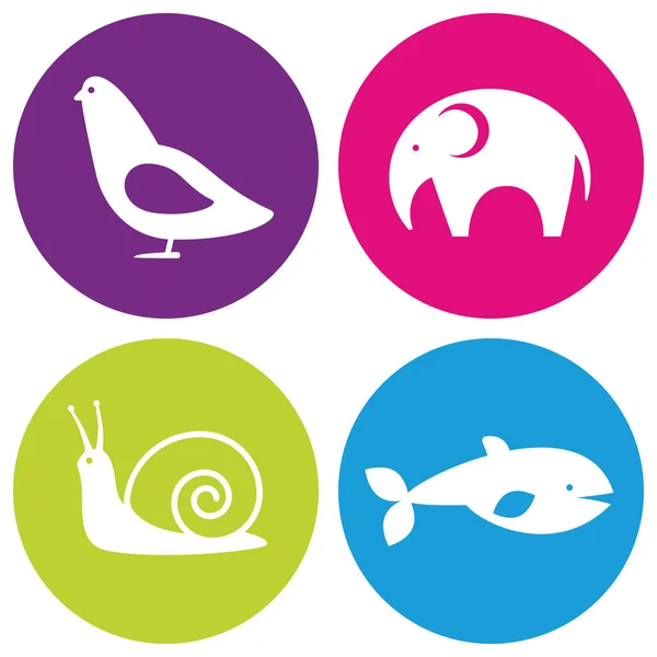 Zvířata logo — Stockový vektor