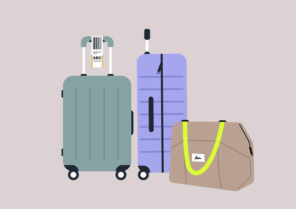 Комплект чемоданов и чемоданов для путешествий, ручной клади и багажа