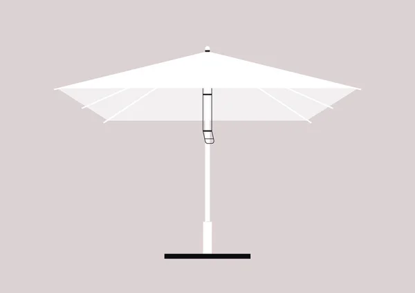 Isolated Image Open Beach Umbrella Outdoor Leisure Sunbathing — Stok Vektör