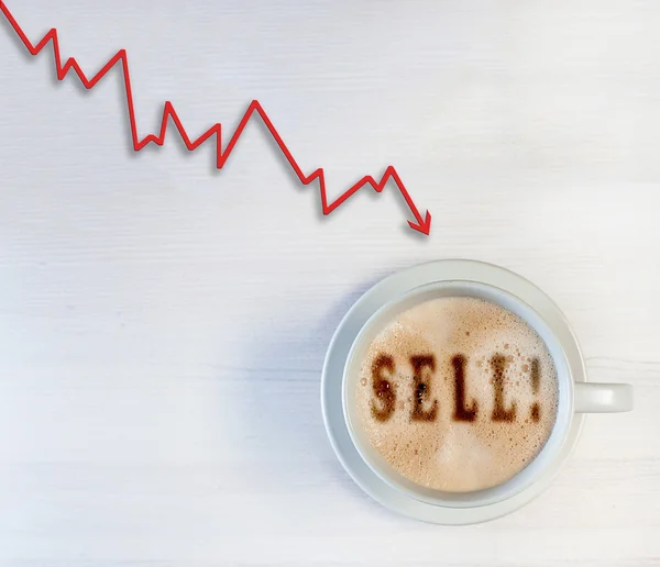 sabah kötü bir iş gününde kahve