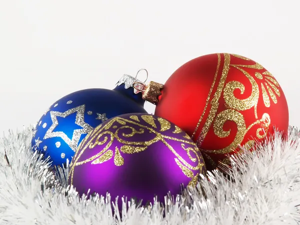 Piłki dekoracyjne choinki — Zdjęcie stockowe