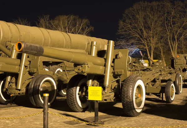 Soviético Segunda Guerra Mundial 152 milímetros howitzer-arma M1937 (ML-20 ) — Fotografia de Stock