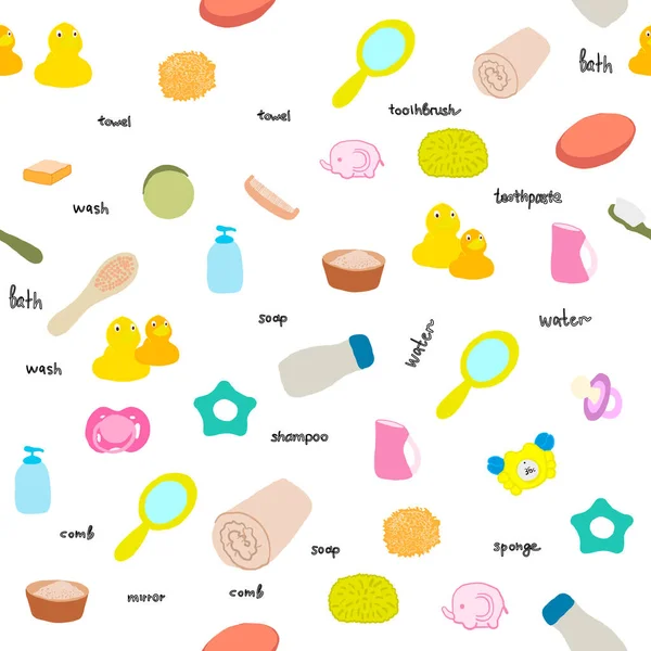 Banyo aksesuarları nesne vektör tasarımı