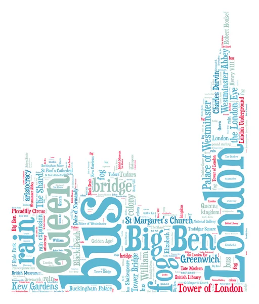 London Big Ben silhouette — Stock Photo, Image