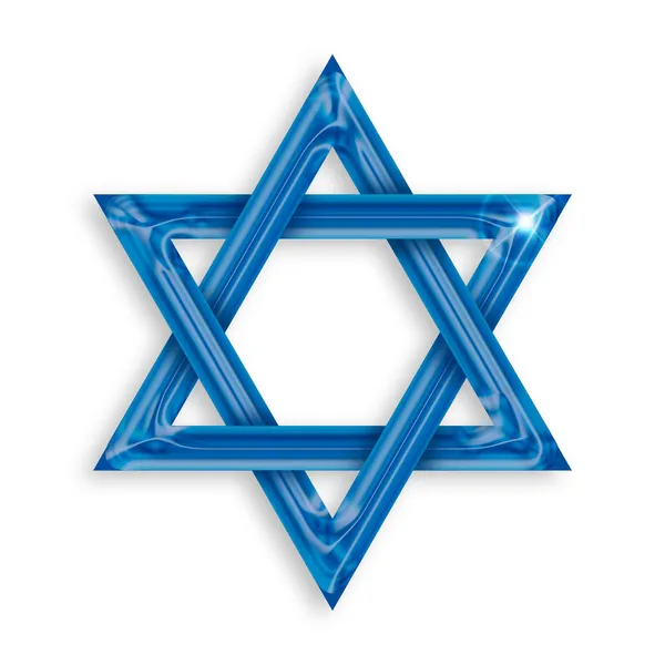 Blue hexagram — Stock Photo, Image