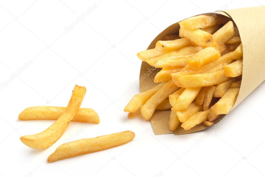 paper cone with fries