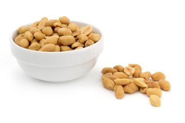 bowl of shelled peanuts clipart
