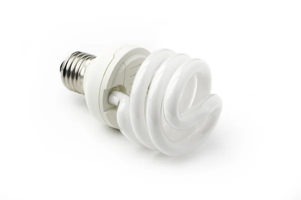 Energy saving bulb isolated on white background — Stock Photo, Image