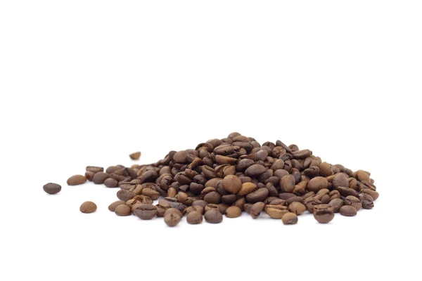 Close-up van een stapel koffiebonen — Stockfoto