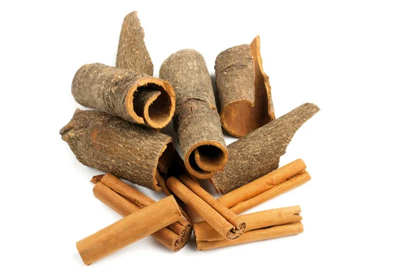 Variety of cinnamon sticks — Stock Photo, Image