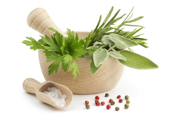 Zaprawa i tłuszcz z ziołami i przyprawami — Zdjęcie stockowe