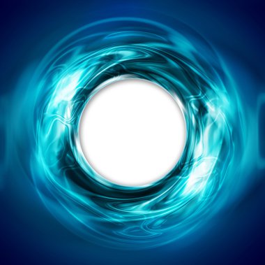 soyut dairesel mavi arka plan ile beyaz delik