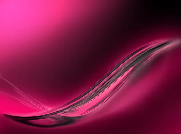 Ilustración abstracta de una ola rosa brillante —  Fotos de Stock