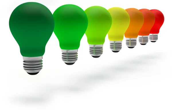 Colored light bulbs — Stock Photo, Image