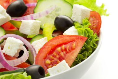 bir taze sebze salatası yakın çekim