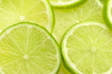 taze limon dilimleri ile yakın çekim