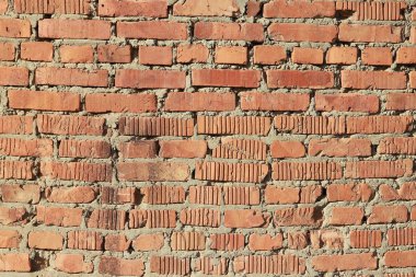 kırmızı tuğla duvar.