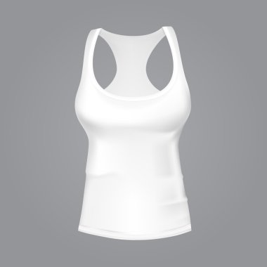 vektör çizimi beyaz kadın t-shirt