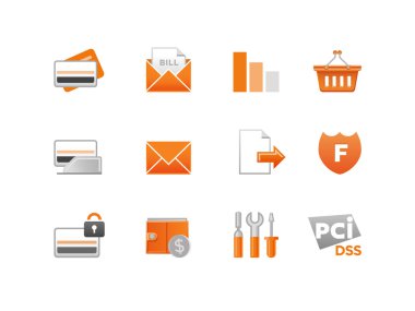 Set of Vector Finance Icons clipart