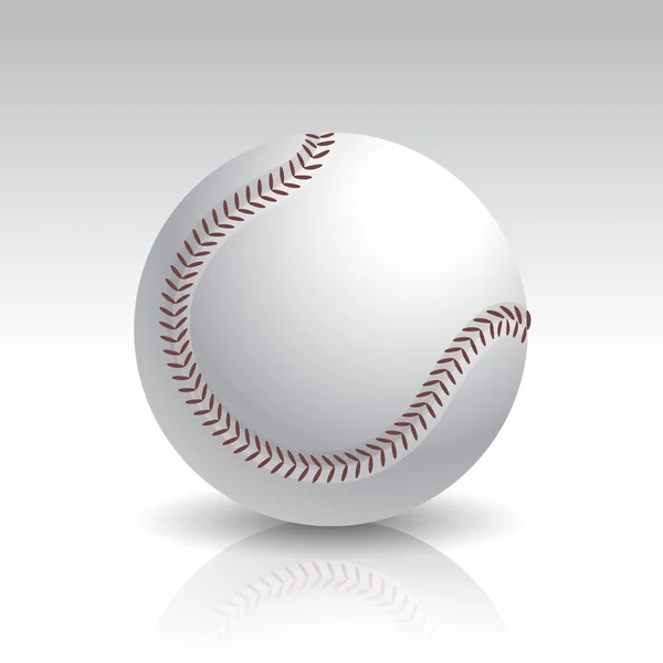 Vektor illustration av isolerade baseball boll — Stock vektor