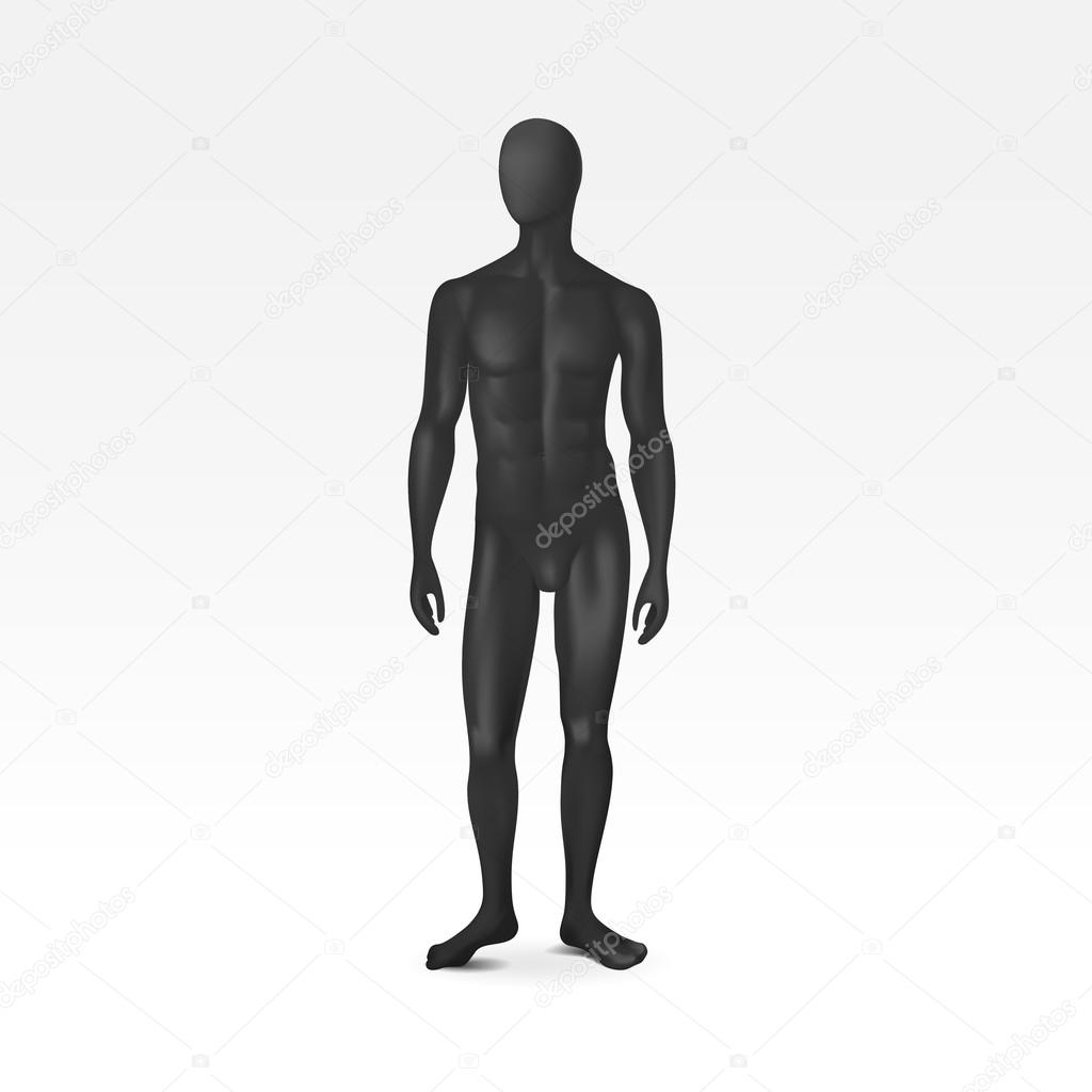 Vector Isolated Male Mannequin