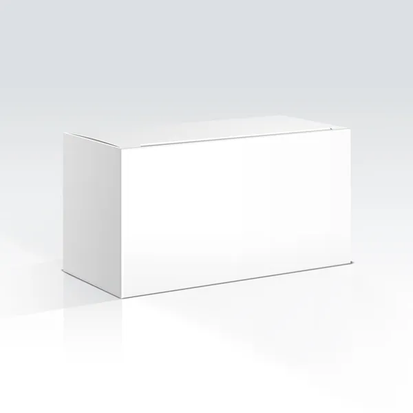 Vector caja en blanco Vector de stock