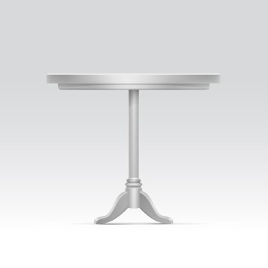 vektör boş yuvarlak masa